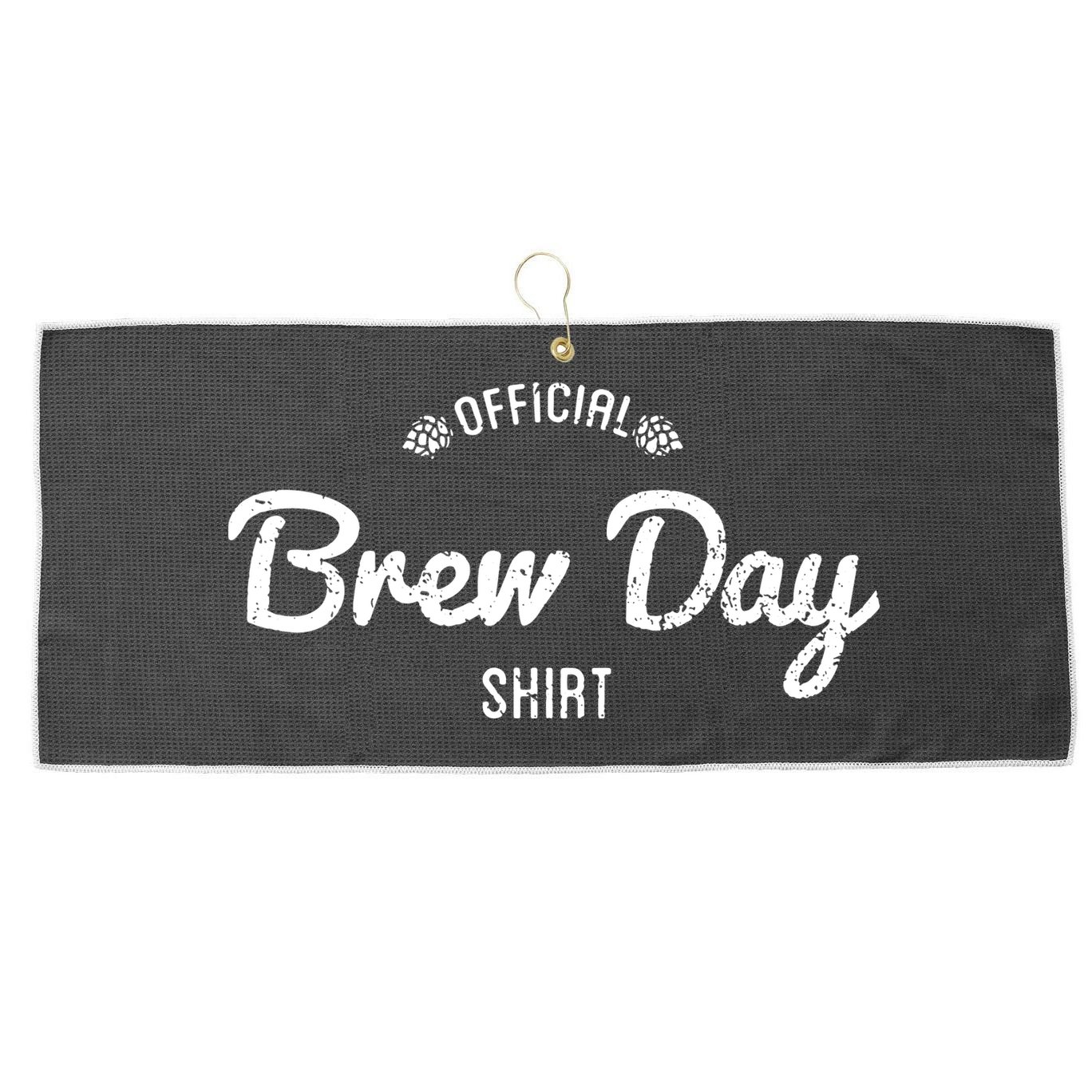 Brew Day Shirt Craft Beer Home Brewing Large Microfiber Waffle Golf Towel