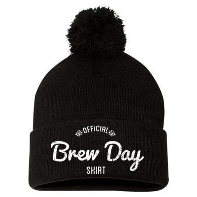 Brew Day Shirt Craft Beer Home Brewing Pom Pom 12in Knit Beanie