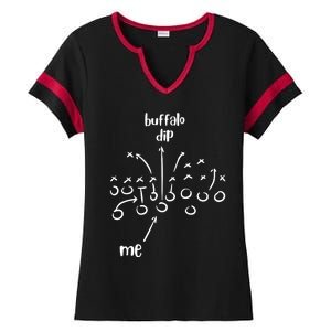 Buffalo Dip Super Funny Football For Women Sunday Ladies Halftime Notch Neck Tee