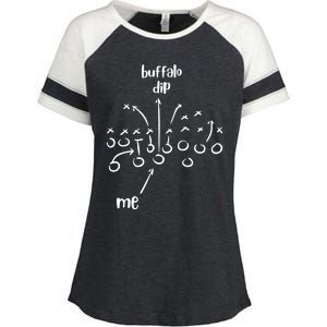 Buffalo Dip Super Funny Football For Women Sunday Enza Ladies Jersey Colorblock Tee