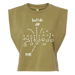 Buffalo Dip Super Funny Football For Women Sunday Garment-Dyed Women's Muscle Tee