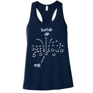 Buffalo Dip Super Funny Football For Women Sunday Women's Racerback Tank