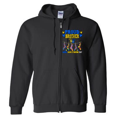 Brother Down Syndrome Awareness Full Zip Hoodie