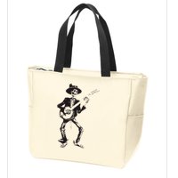 Banjo Dancing Skeleton Bluegrass Music Festival Zip Tote Bag