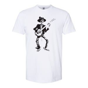 Banjo Dancing Skeleton Bluegrass Music Festival Softstyle CVC T-Shirt