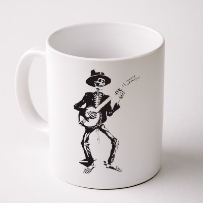 Banjo Dancing Skeleton Bluegrass Music Festival Mug