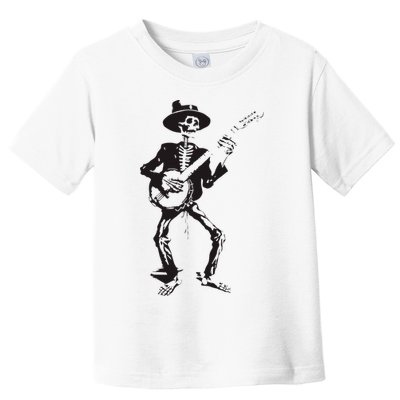 Banjo Dancing Skeleton Bluegrass Music Festival Toddler T-Shirt