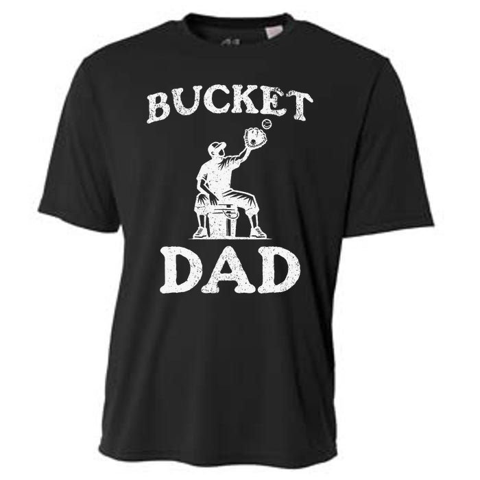 Bucket Dad Softball Dad Baseball Cooling Performance Crew T-Shirt