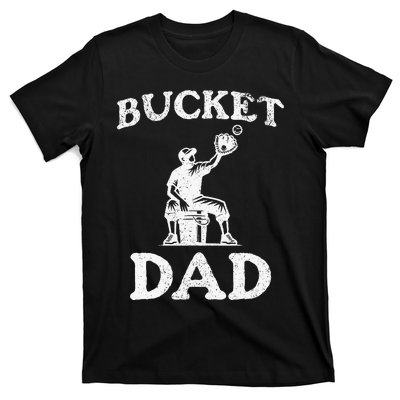 Bucket Dad Softball Dad Baseball T-Shirt