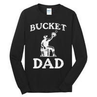 Bucket Dad Softball Dad Baseball Tall Long Sleeve T-Shirt