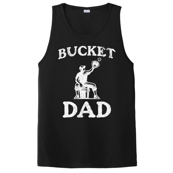 Bucket Dad Softball Dad Baseball PosiCharge Competitor Tank