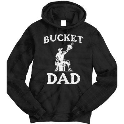 Bucket Dad Softball Dad Baseball Tie Dye Hoodie