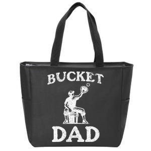 Bucket Dad Softball Dad Baseball Zip Tote Bag