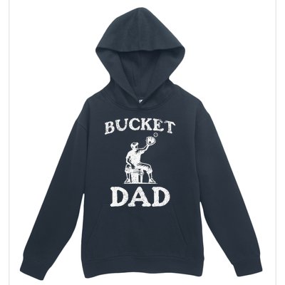 Bucket Dad Softball Dad Baseball Urban Pullover Hoodie