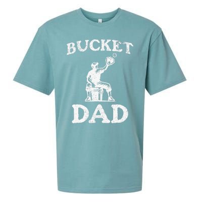 Bucket Dad Softball Dad Baseball Sueded Cloud Jersey T-Shirt