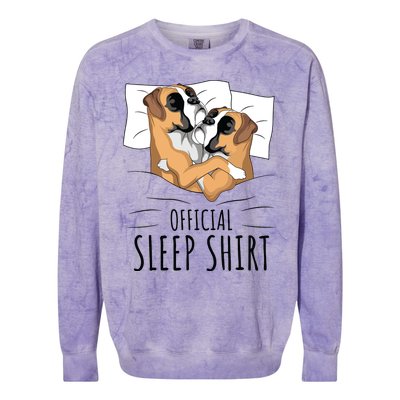 Boxer Dog Sleep Funny Colorblast Crewneck Sweatshirt