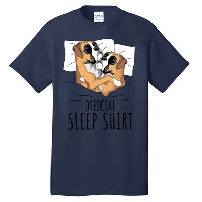 Boxer Dog Sleep Funny Tall T-Shirt