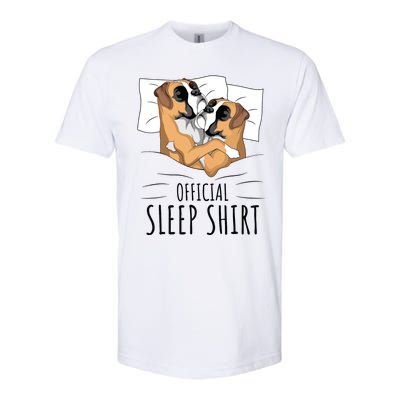 Boxer Dog Sleep Funny Softstyle® CVC T-Shirt