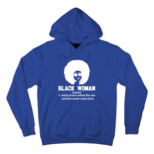 Black Definition Sun And Earth Love Black History Gift Hoodie