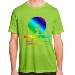 Black Definition Sun And Earth Love Black History Gift Adult ChromaSoft Performance T-Shirt