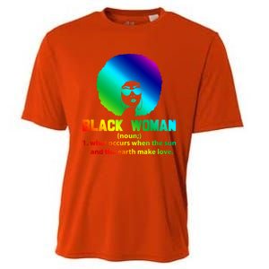 Black Definition Sun And Earth Love Black History Gift Cooling Performance Crew T-Shirt