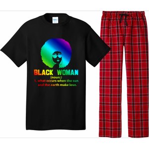 Black Definition Sun And Earth Love Black History Gift Pajama Set