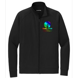 Black Definition Sun And Earth Love Black History Gift Stretch Full-Zip Cadet Jacket