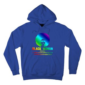 Black Definition Sun And Earth Love Black History Gift Hoodie