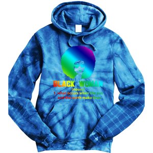 Black Definition Sun And Earth Love Black History Gift Tie Dye Hoodie