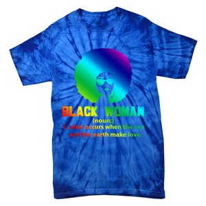 Black Definition Sun And Earth Love Black History Gift Tie-Dye T-Shirt