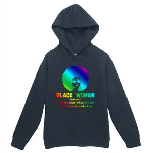 Black Definition Sun And Earth Love Black History Gift Urban Pullover Hoodie