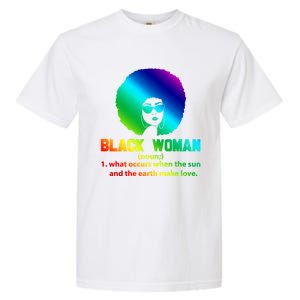 Black Definition Sun And Earth Love Black History Gift Garment-Dyed Heavyweight T-Shirt