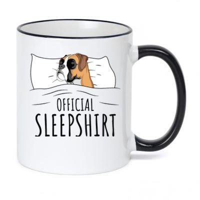 Boxer Dog Sleep Gift 11oz Black Color Changing Mug