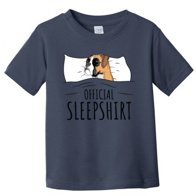 Boxer Dog Sleep Gift Toddler T-Shirt