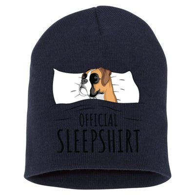 Boxer Dog Sleep Gift Short Acrylic Beanie