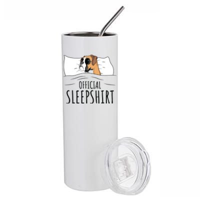 Boxer Dog Sleep Gift Stainless Steel Tumbler