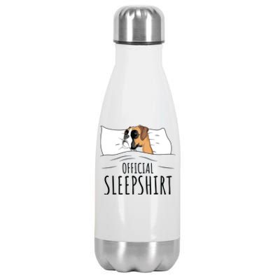 Boxer Dog Sleep Gift Stainless Steel Insulated Water Bottle