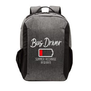 Bus Driver Summer Recharge Required Last Day School Vector Backpack