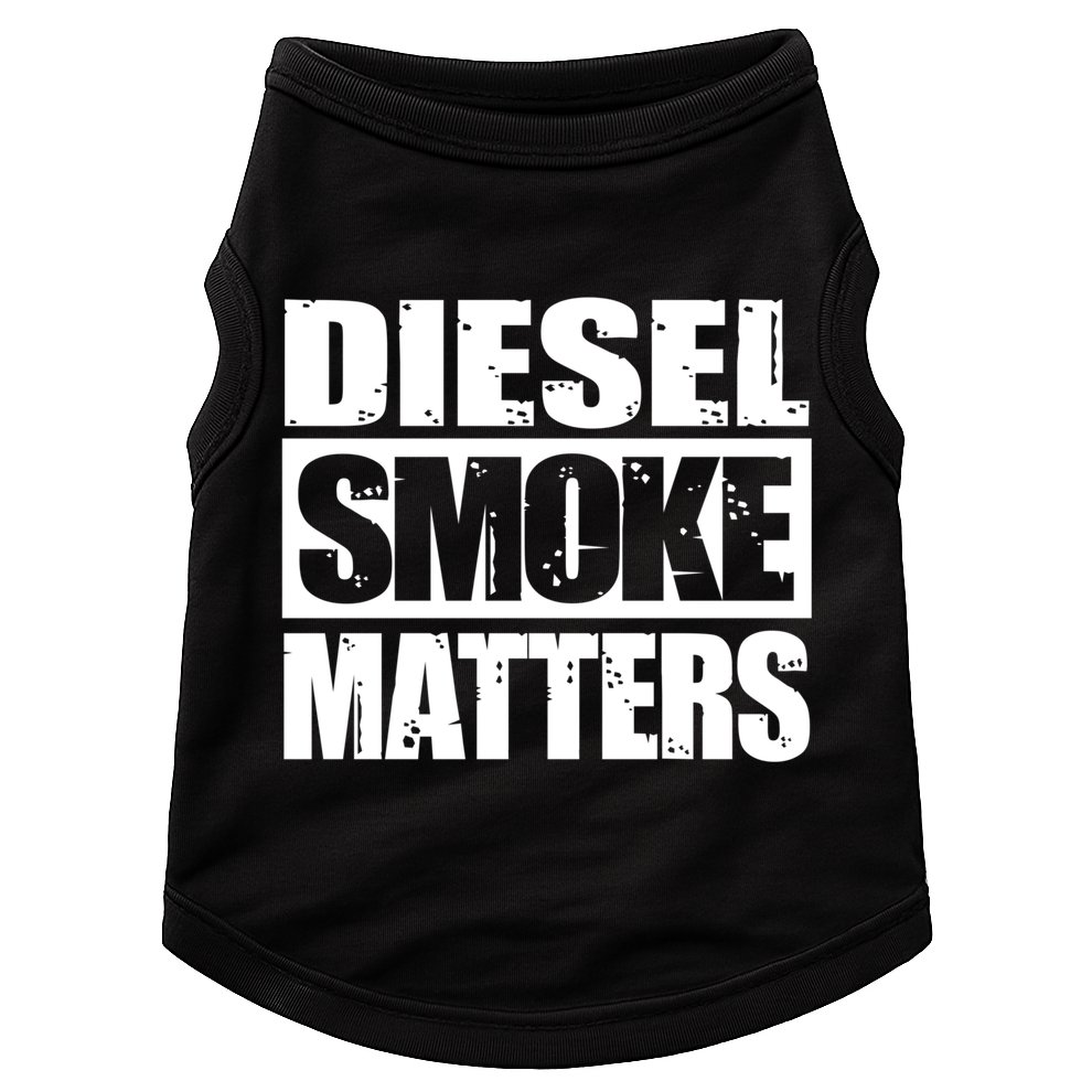 Black Diesel Smoke Matters Diesel Truck Owner Roll Coal Gift Doggie Tank