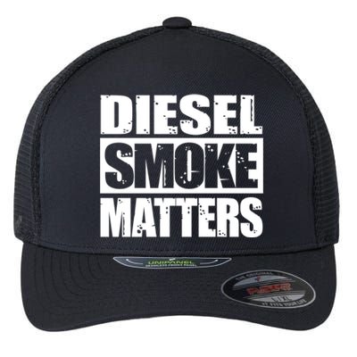 Black Diesel Smoke Matters Diesel Truck Owner Roll Coal Gift Flexfit Unipanel Trucker Cap