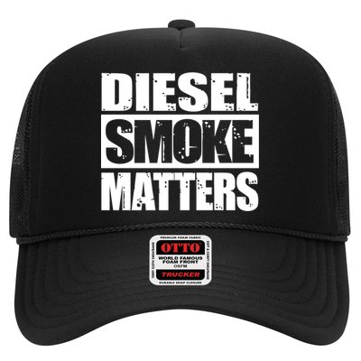Black Diesel Smoke Matters Diesel Truck Owner Roll Coal Gift Trucker Hat