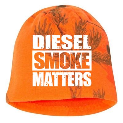 Black Diesel Smoke Matters Diesel Truck Owner Roll Coal Gift Kati - Camo Knit Beanie