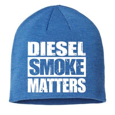 Black Diesel Smoke Matters Diesel Truck Owner Roll Coal Gift Sustainable Beanie