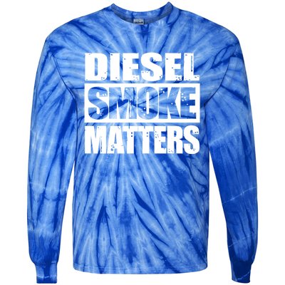 Black Diesel Smoke Matters Diesel Truck Owner Roll Coal Gift Tie-Dye Long Sleeve Shirt