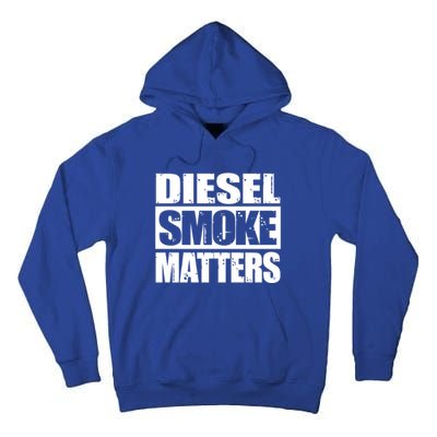 Black Diesel Smoke Matters Diesel Truck Owner Roll Coal Gift Tall Hoodie