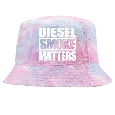 Black Diesel Smoke Matters Diesel Truck Owner Roll Coal Gift Tie-Dyed Bucket Hat