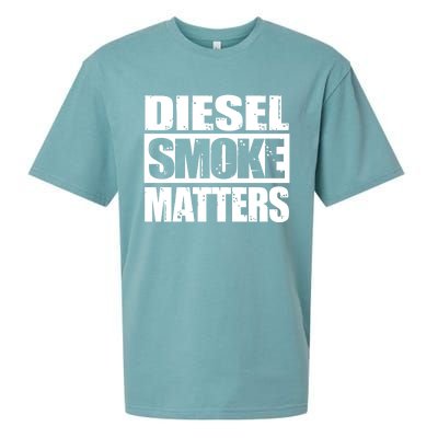 Black Diesel Smoke Matters Diesel Truck Owner Roll Coal Gift Sueded Cloud Jersey T-Shirt