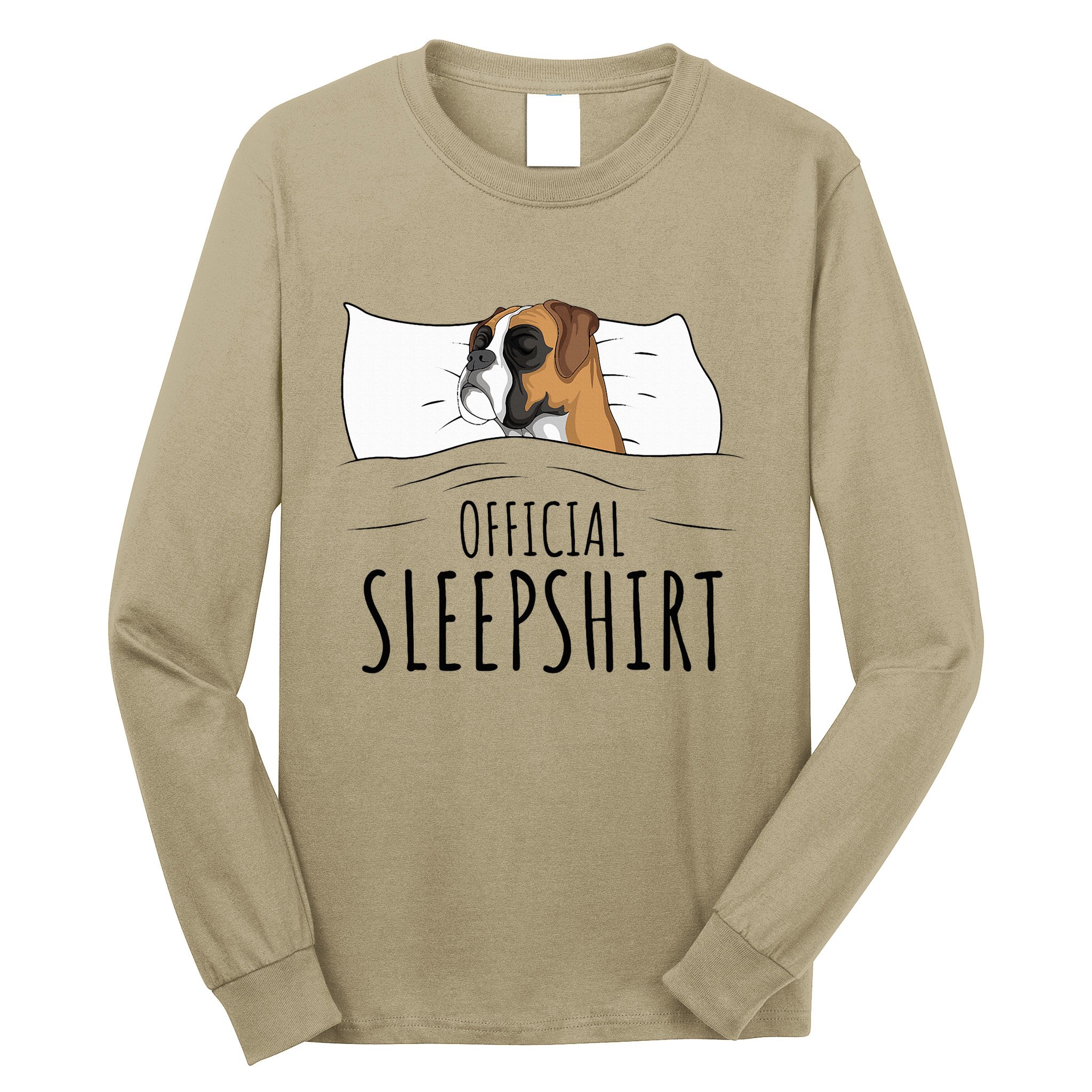 Boxer Dog Sleepshirt Long Sleeve Shirt