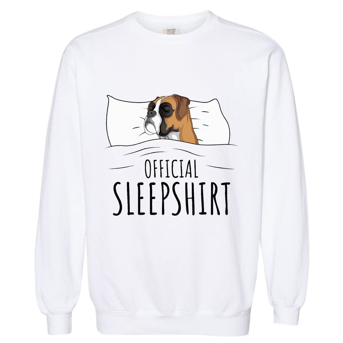 Boxer Dog Sleepshirt Garment-Dyed Sweatshirt