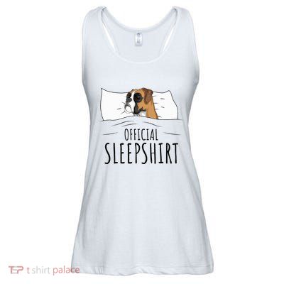 Boxer Dog Sleepshirt Ladies Essential Flowy Tank
